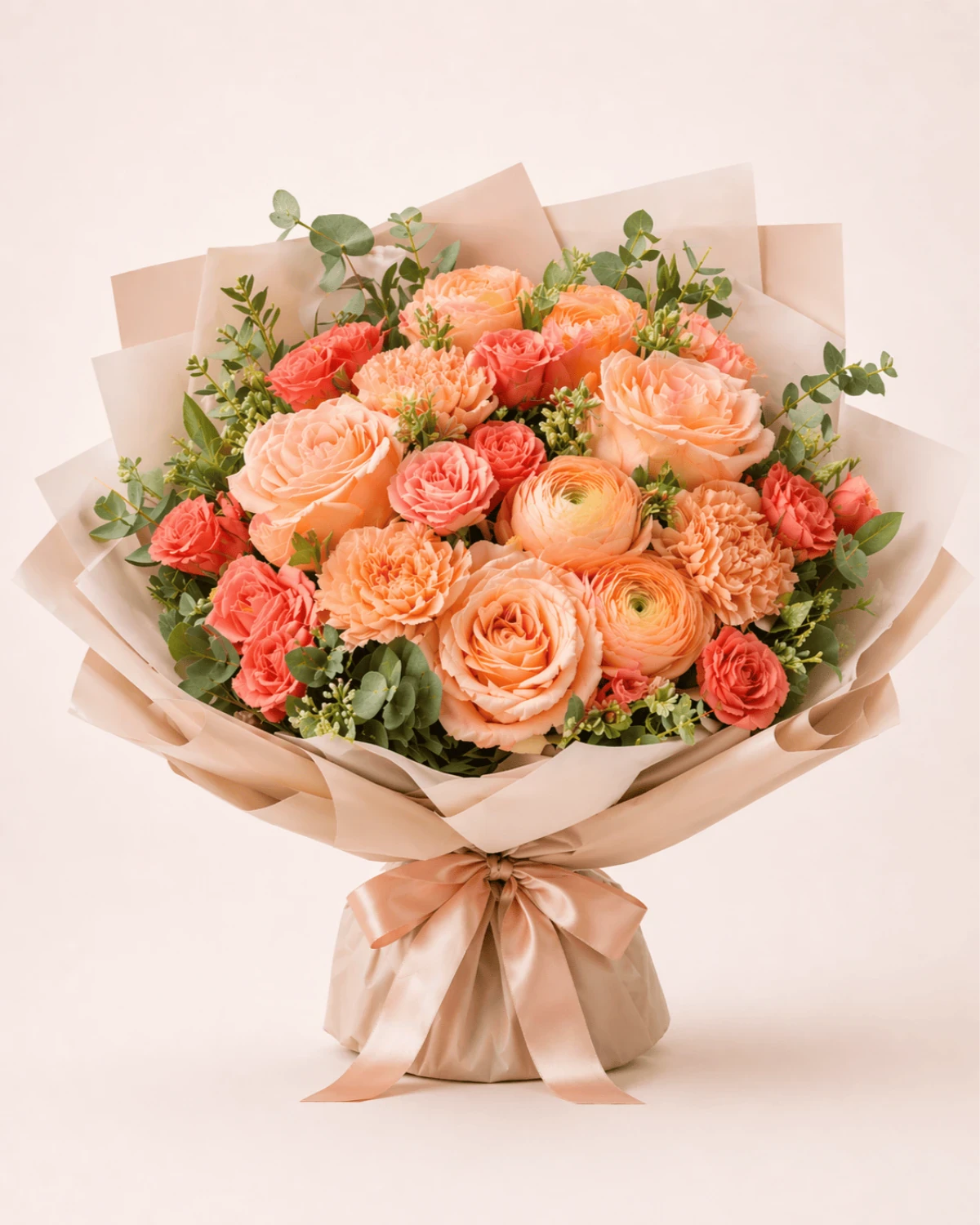 Букет Коралловый рассвет